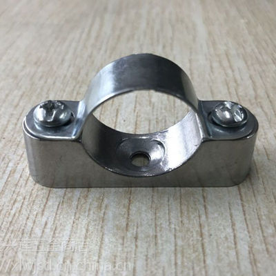 SS304 Sadel Pipa Saluran 20mm Pelana Logam Ketahanan Korosi Tinggi