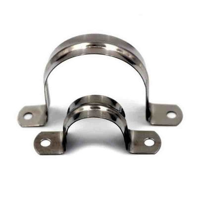 Pemrosesan yang Disesuaikan 304 Stainless Steel Saddle Clip U Shaped Saddle Clamp antirust