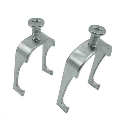 Double Hook Melebar Strut Channel Clamps Conduit Wire Clamp Dapat disesuaikan