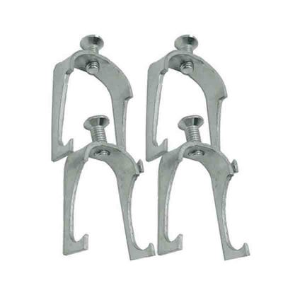 Double Hook Melebar Strut Channel Clamps Conduit Wire Clamp Dapat disesuaikan